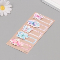 Наклейка с объёмным элементом "Бабочки" 7х15,2 см Наклейка с объёмным элементом "Бабочки" 7х15,2 см