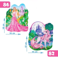 Фигурные пазлы 2 в 1 &laquo;Страна волшебства&raquo;, 82 и 86 деталей