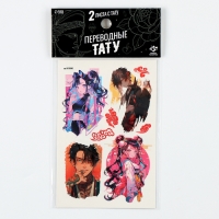 Переводные татуировки «Аниме», 2 листа, тату — 15 шт. Переводные татуировки «Аниме», 2 листа, тату — 15 шт.