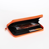 Кошелёк женский на молнии, цвет оранжевый Кошелёк женский на молнии, цвет оранжевый