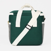 Термосумка на молнии, 5,8 л, 2 наружных кармана, цвет зелёный Термосумка на молнии, 5,8 л, 2 наружных кармана, цвет зелёный