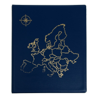 Альбом для монет на кольцах, формат Оптима 230 х 265 мм Calligrata "Карта", входит до 20 листов, обложка ПВХ, синий Альбом для монет на кольцах, формат Оптима 230 х 265 мм Calligrata "Карта", входит до 20 листов, обложка ПВХ, синий