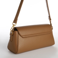 Сумка женская мессенджер на клапане TEXTURA, средний размер, цвет коричневый Сумка женская мессенджер на клапане TEXTURA, средний размер, цвет коричневый