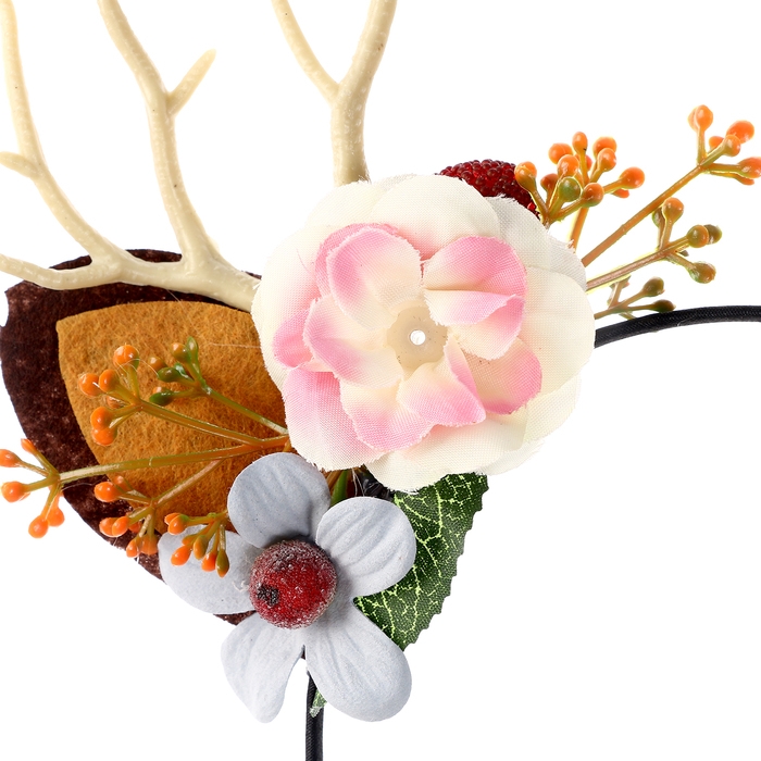 Карнавальный ободок «Ушки с цветами» Карнавальный ободок «Ушки с цветами»