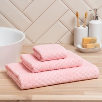 Полотенце махровое LoveLife &laquo;Комфорт&raquo; 30х50 см, розовый, 100% хлопок, 500 гр/м2