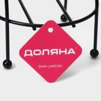 Держатель-стойка для туалетной бумаги Доляна, цвет чёрный Держатель-стойка для туалетной бумаги Доляна, цвет чёрный