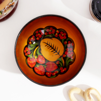 Салатник «Ягодка», средний, хохлома Салатник «Ягодка», средний, хохлома