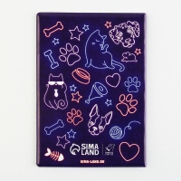 Обложка на ветеринарный паспорт универсальный «Неон», ПВХ Обложка на ветеринарный паспорт универсальный «Неон», ПВХ