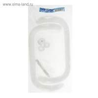 Ручка-скоба дверная, 300 мм, белая Ручка-скоба дверная, 300 мм, белая