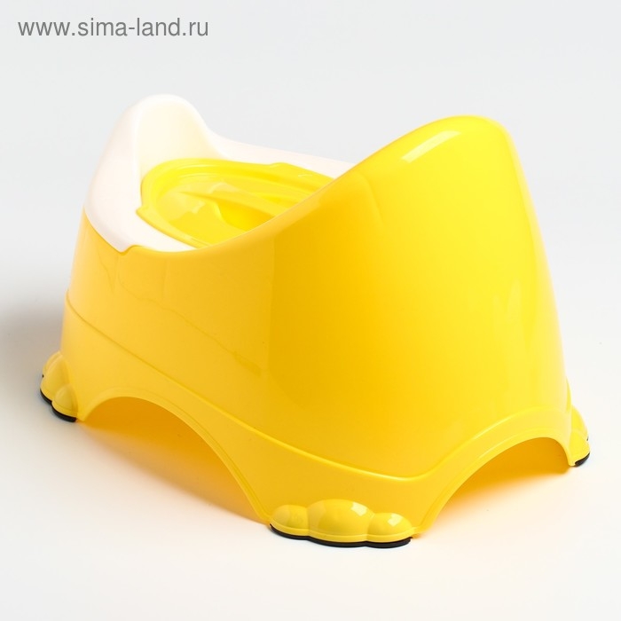 Горшок детский антискользящий «Бэйби-Комфорт» с крышкой, съёмная чаша, цвет жёлтый Горшок детский антискользящий «Бэйби-Комфорт» с крышкой, съёмная чаша, цвет жёлтый