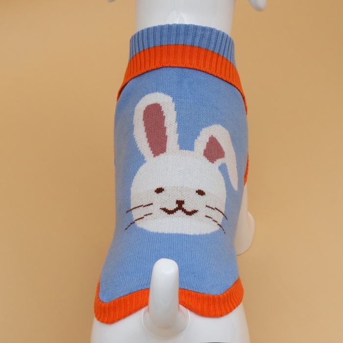 Свитер "Зайка", 2XL (ДС 34, ОШ 34, ОГ 32-51 см)