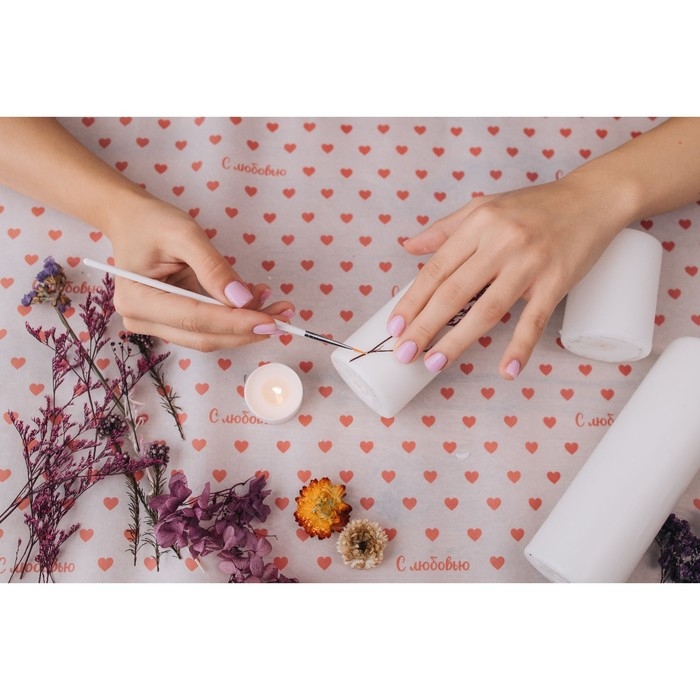 Свеча - цилиндр, 4х12 см, 15 ч, белая