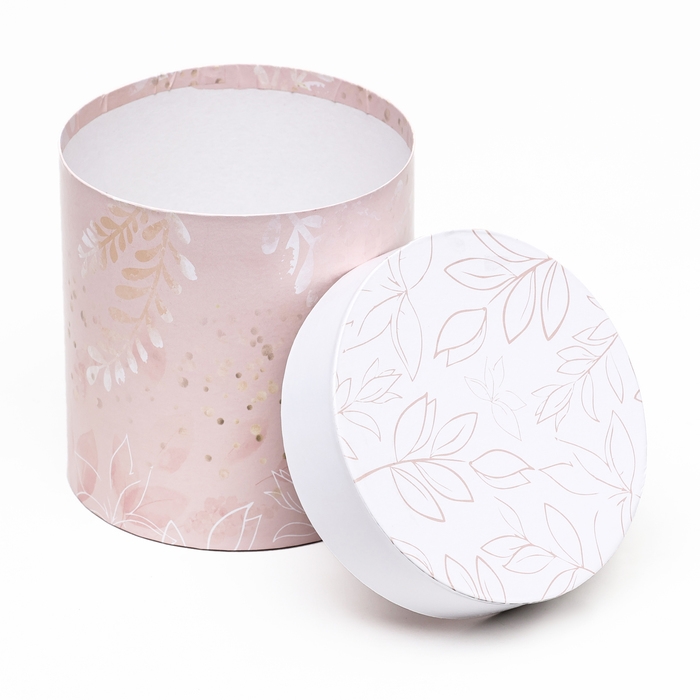 Набор круглых коробок 5 в 1 Набор круглых коробок 5 в 1 "Листья" , 20 х 20 -14 х 14 см