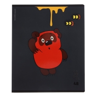 Тетрадь 48 листов в клетку, ErichKrause "Винни-Пух", обложка мелованный картон, блок офсет 100% белизна, МИКС Тетрадь 48 листов в клетку, ErichKrause "Винни-Пух", обложка мелованный картон, блок офсет 100% белизна, МИКС