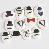 Посыпка медальоны сахарная с картинкой микс: «Джентельмены» для декора капкейков, торта, напитков, 20 г. Посыпка медальоны сахарная с картинкой микс: «Джентельмены» для декора капкейков, торта, напитков, 20 г.