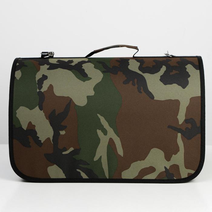 Сумка - переноска для животных Сумка - переноска для животных "Камуфляж", каркасная,46 х 28 х 29 см, микс оттенков