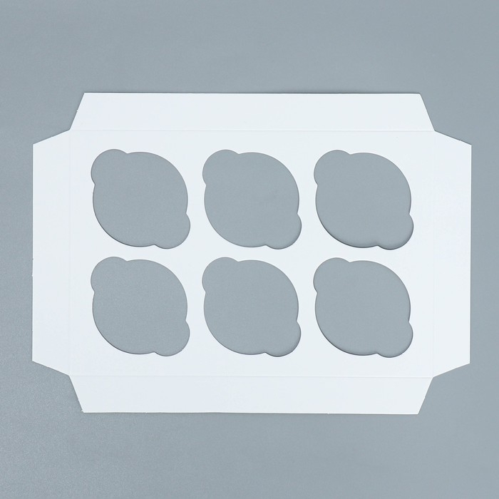 Коробка для капкейков, кондитерская упаковка двухсторонняя, 6 ячеек &laquo;Самая нежная&raquo;, 25 х 17 х 10 см