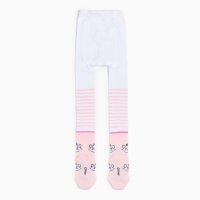 Колготки детские «Мари», Коты аристократы, рост 116-122 см, цвет белый/розовый Колготки детские «Мари», Коты аристократы, рост 116-122 см, цвет белый/розовый