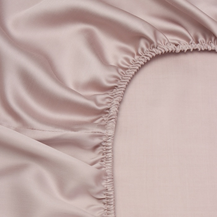 Простыня на резинке SL Home Tencel 180*200+30 см , цв. пудра Простыня на резинке SL Home Tencel 180*200+30 см , цв. пудра