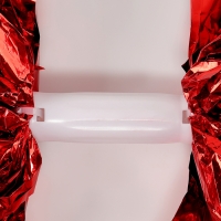 Помпон 1шт, цвет красный, фольга Помпон 1шт, цвет красный, фольга