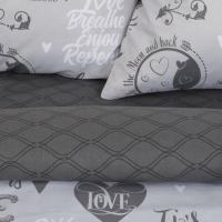 Постельное бельё "Этель" евро Love 200*217 см, 220*240 см, 70*70 см -2 шт, 100% хлопок, бязь 125 г/м2 Постельное бельё "Этель" евро Love 200*217 см, 220*240 см, 70*70 см -2 шт, 100% хлопок, бязь 125 г/м2