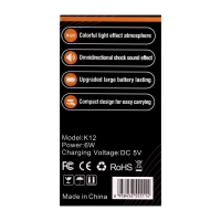 Мини караоке-система K12, 5 Вт, 2 микрофона, 800/400мАч, Jack 3.5, Type-С, USB, RGB,бежевая Мини караоке-система K12, 5 Вт, 2 микрофона, 800/400мАч, Jack 3.5, Type-С, USB, RGB,бежевая