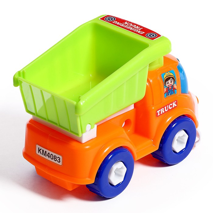 Конструктор винтовой &laquo;Эвакуатор с машинкой&raquo;, с отвёрткой и насадкой + знаки