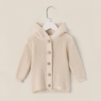 Кардиган вязаный с капюшоном SL Home, р.80-86 см, молочный Кардиган вязаный с капюшоном SL Home, р.80-86 см, молочный