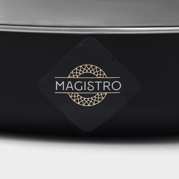 Тёрка с контейнером Magistro Woks, 17&times;12 см, цвет чёрный