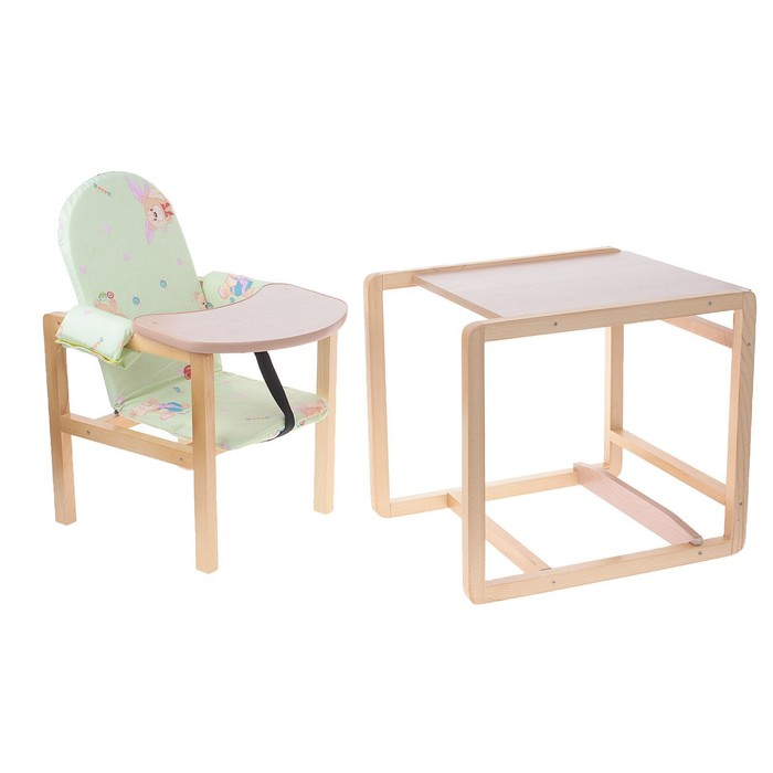 Стульчик для кормления «Алекс», трансформер, цвет зелёный, рисунок МИКС Стульчик для кормления «Алекс», трансформер, цвет зелёный, рисунок МИКС