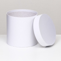 Шляпная коробка белая, 18 х 18 см Шляпная коробка белая, 18 х 18 см