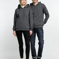 Толстовка на молнии с капюшоном Siverga 2.0, темно-серая (графит), размер XXL