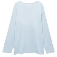 Лонгслив унисекс Siluetti Fuori, светло-голубой, размер S/M