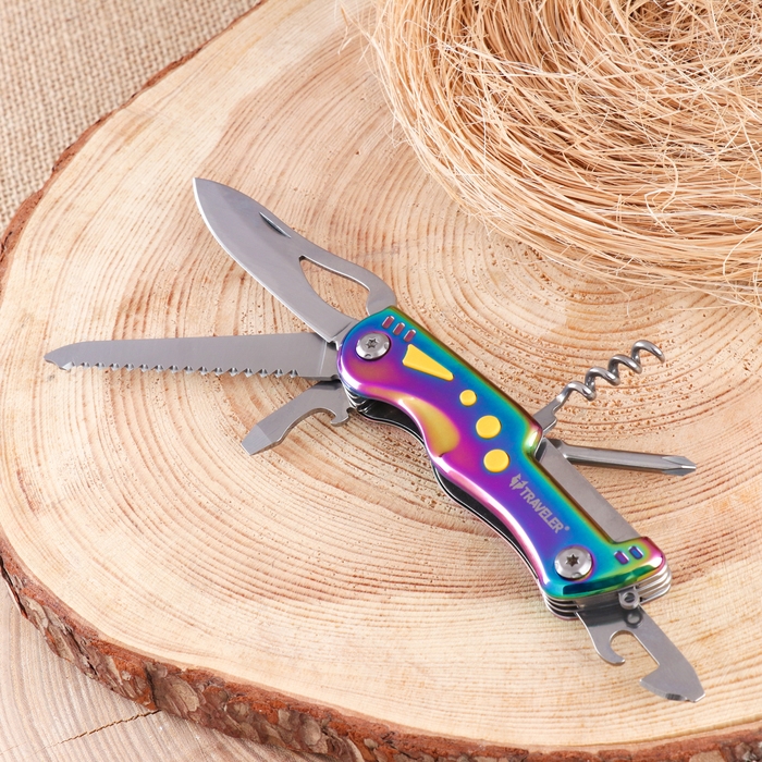 Нож швейцарский Нож швейцарский "Градиент" 8в1, клинок 77мм/1,8мм