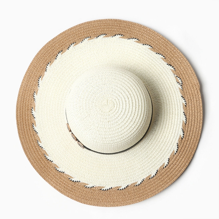 Шляпа женская MINAKU, цв. светло-коричневый, р-р 58 Шляпа женская MINAKU, цв. светло-коричневый, р-р 58