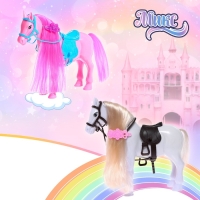 Лошадка для куклы &laquo;Снежинка&raquo; с аксессуарами, цвета МИКС