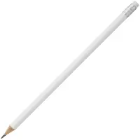 Карандаш простой Hand Friend с ластиком, белый