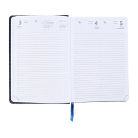 Ежедневник датированный 2025 года, A5 168 листов, Attomex. Croco, твердая обложка кожзам с поролоном, перефото, ляссе, блок 70, синий Ежедневник датированный 2025 года, A5 168 листов, Attomex. Croco, твердая обложка кожзам с поролоном, перефото, ляссе, блок 70, синий