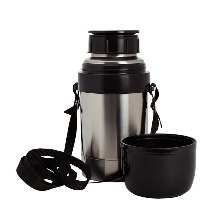 Термос "Амет. Дорожный" 1с668, с узким горлом, 1 л, 49&deg;С, 24 ч, на ремне