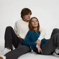 Джемпер оверсайз унисекс Stated в сумке, белый (молочный), размер L/XL Джемпер оверсайз унисекс Stated в сумке, белый (молочный), размер L/XL