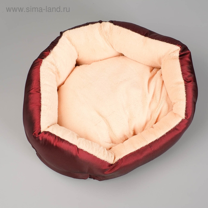 Лежанка для животных "Комфорт" 38 х 25 х 14 см, тафта, микс цветов