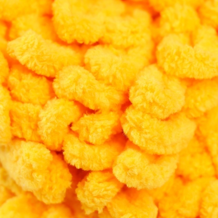 Пряжа "Puffy fine" 100% микрополиэстер 14,5м/100г  (82 св. горчица)