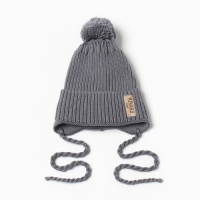 Шапка детская MINAKU, р-р 35-40, цвет серый Шапка детская MINAKU, р-р 35-40, цвет серый