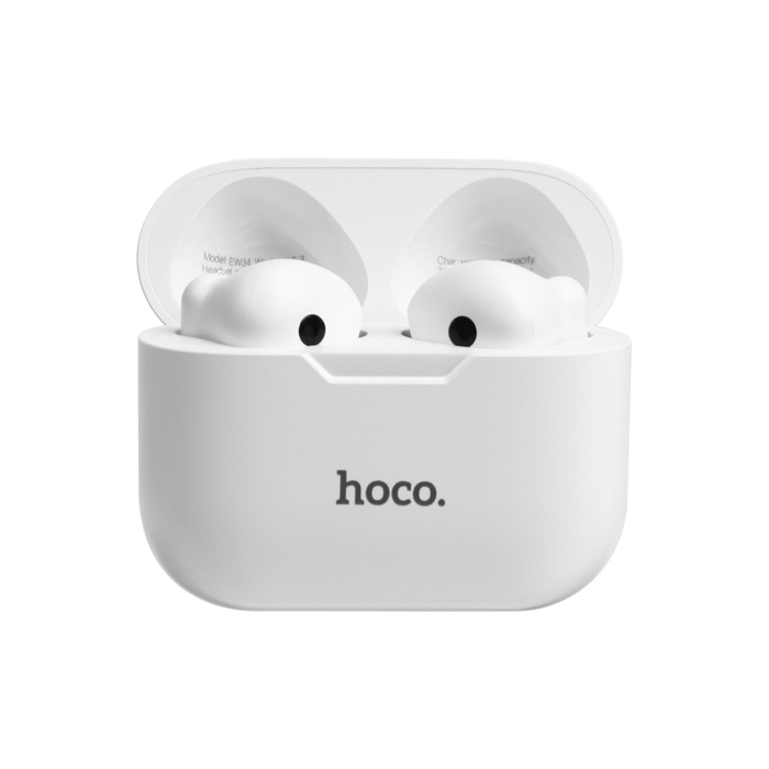 Наушники Hoco EW34, TWS, беспроводные, вкладыши, BT 5.3, 30/250 мАч, белые Наушники Hoco EW34, TWS, беспроводные, вкладыши, BT 5.3, 30/250 мАч, белые