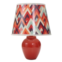 Настольная лампа "Абстракция" Е14 15Вт красный RISALUX