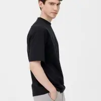 Футболка оверсайз унисекс Sideline, черная, размер XS/S