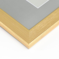 Фоторамка пластик "Zlata" 21x30 см, золотая Фоторамка пластик "Zlata" 21x30 см, золотая