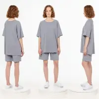 Футболка унисекс T2, серая, размер XL/XXL