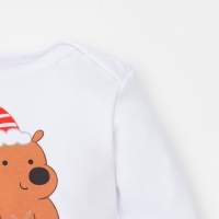 Боди с длинным рукавом Крошка Я &laquo;Пухляш&raquo;, рост 80-86 см, цвет белый