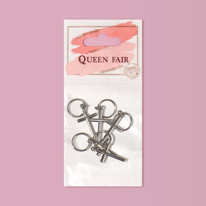 Пирсинг для волос «Крест», 3,7 × 1,3 см, 5 шт, цвет серебристый Пирсинг для волос «Крест», 3,7 × 1,3 см, 5 шт, цвет серебристый